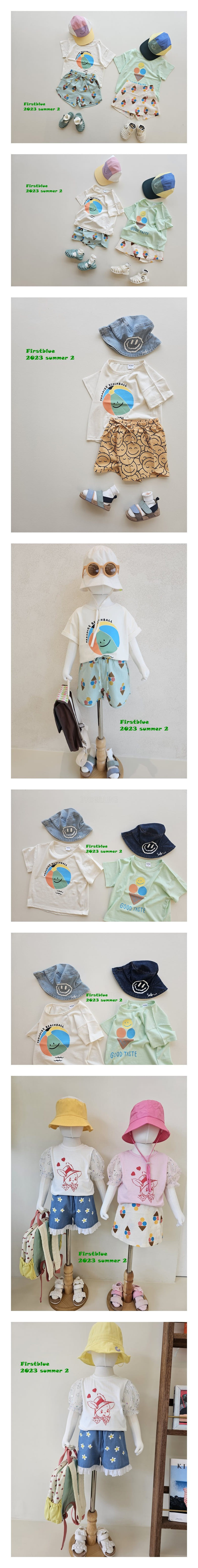 1st Blue - Korean Children Fashion - #kidzfashiontrend - Vacance Tee