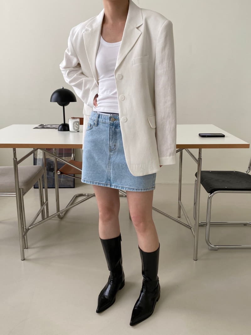 3.Another - Korean Women Fashion - #momslook - Low Denim Skirt - 10