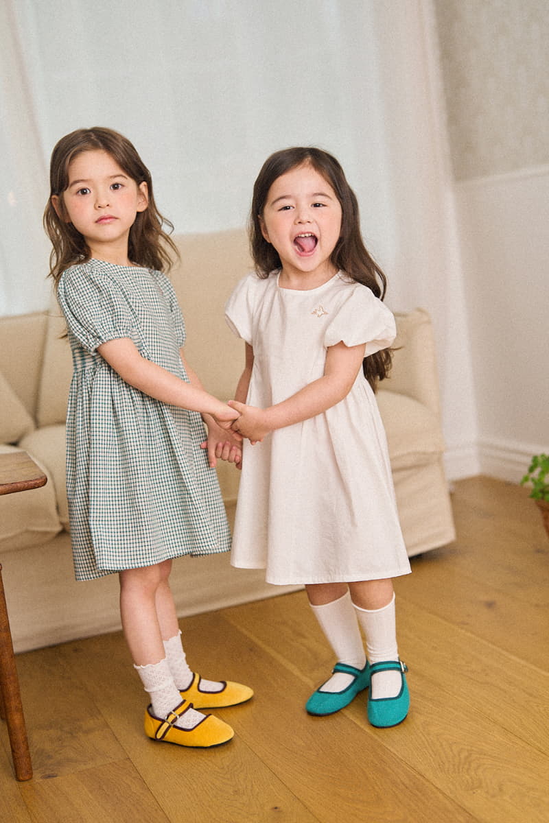 A-Market - Korean Children Fashion - #Kfashion4kids - Retro Check One-piece - 7