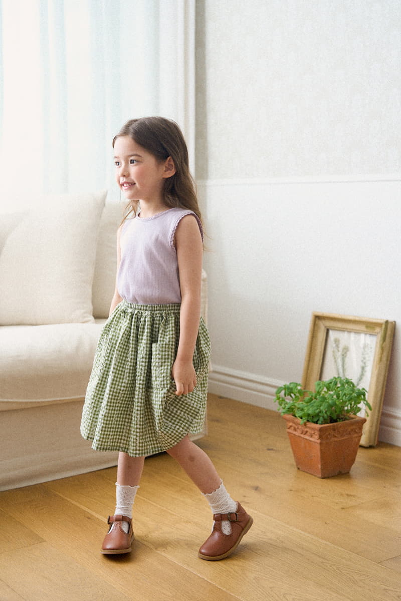 A-Market - Korean Children Fashion - #Kfashion4kids - Check Skirt - 5