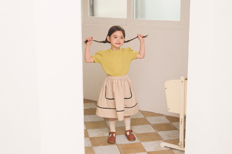 A-Market - Korean Children Fashion - #kidsshorts - Pincot Eyelet Tee - 7