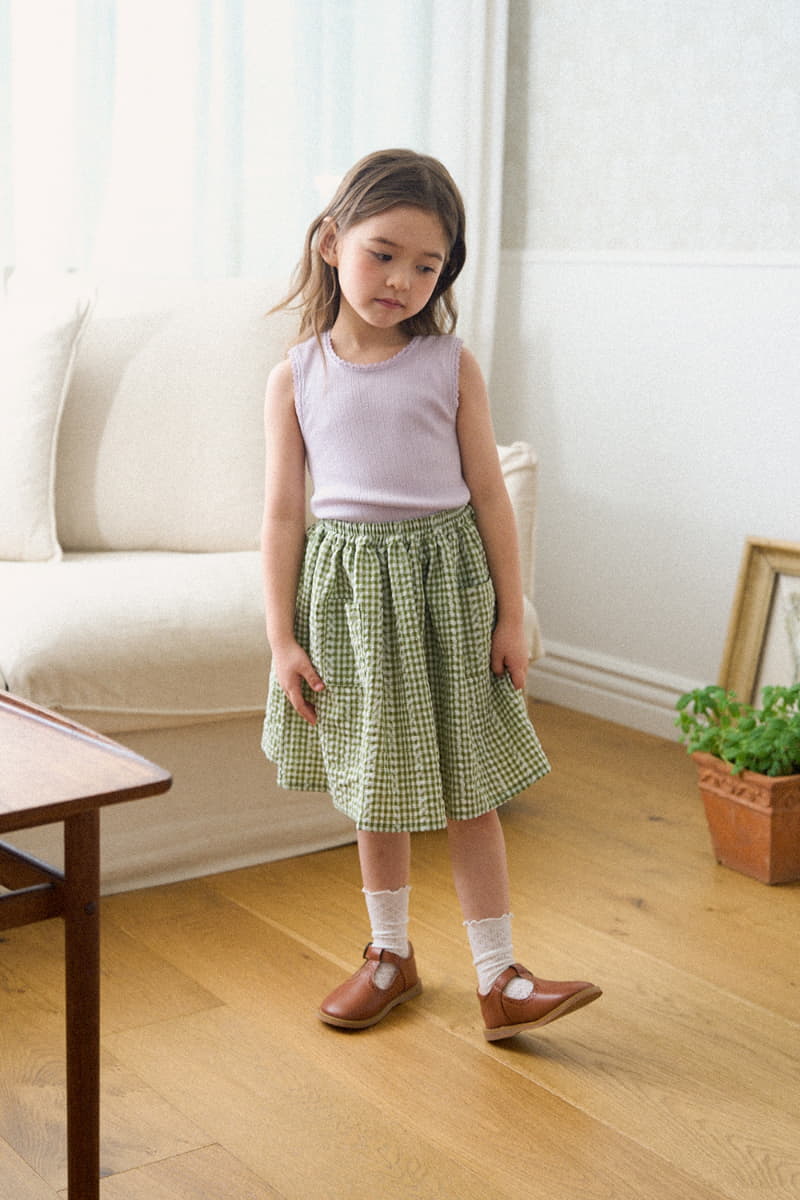A-Market - Korean Children Fashion - #kidsstore - Check Skirt - 3