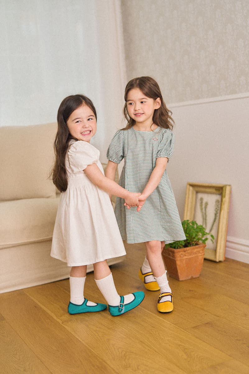 A-Market - Korean Children Fashion - #kidzfashiontrend - Retro Check One-piece - 6