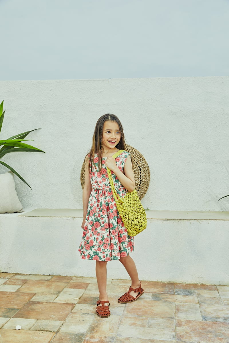 A-Market - Korean Children Fashion - #kidzfashiontrend - Flower Wrap One-piece - 10