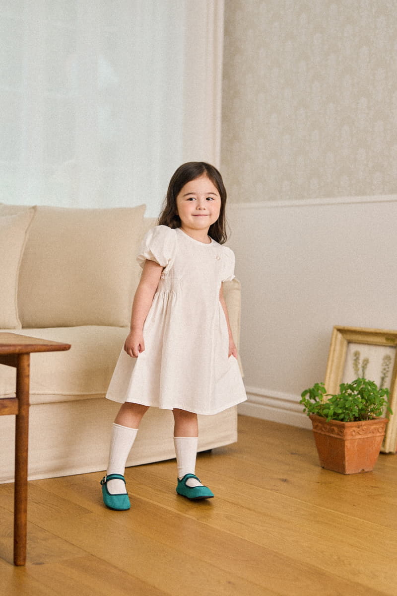 A-Market - Korean Children Fashion - #littlefashionista - Volume Solid One-piece - 7
