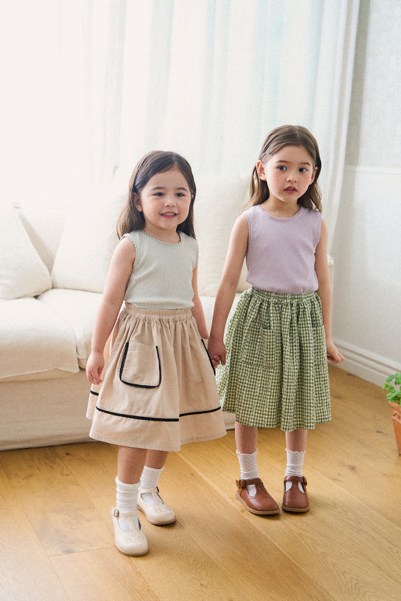A-Market - Korean Children Fashion - #littlefashionista - Lace Sleeveless - 10