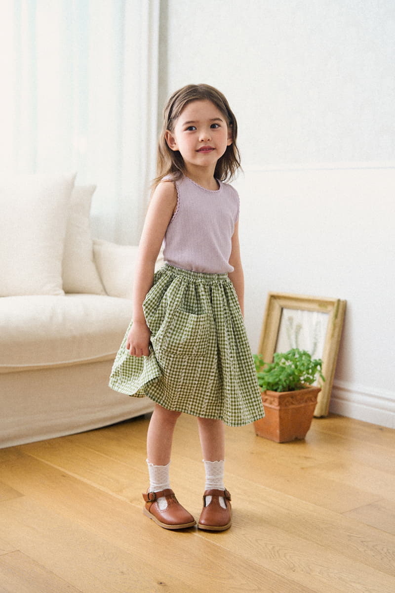 A-Market - Korean Children Fashion - #prettylittlegirls - Check Skirt - 9