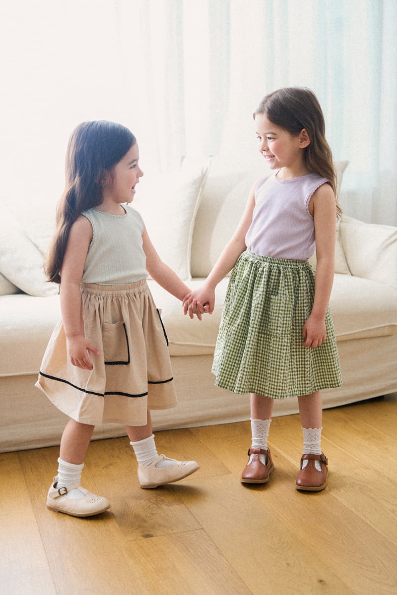 A-Market - Korean Children Fashion - #stylishchildhood - Pocket Skirt - 11