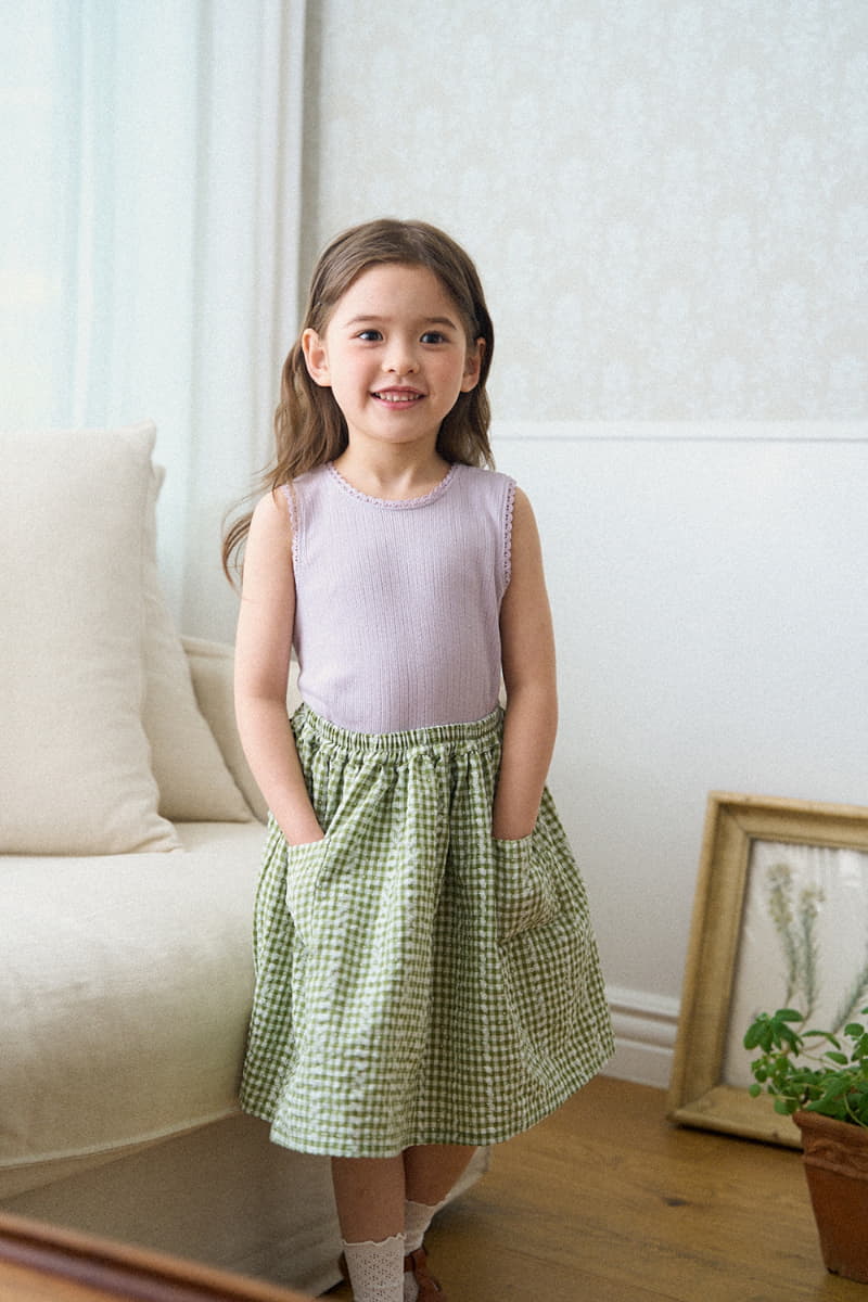 A-Market - Korean Children Fashion - #toddlerclothing - Check Skirt - 11
