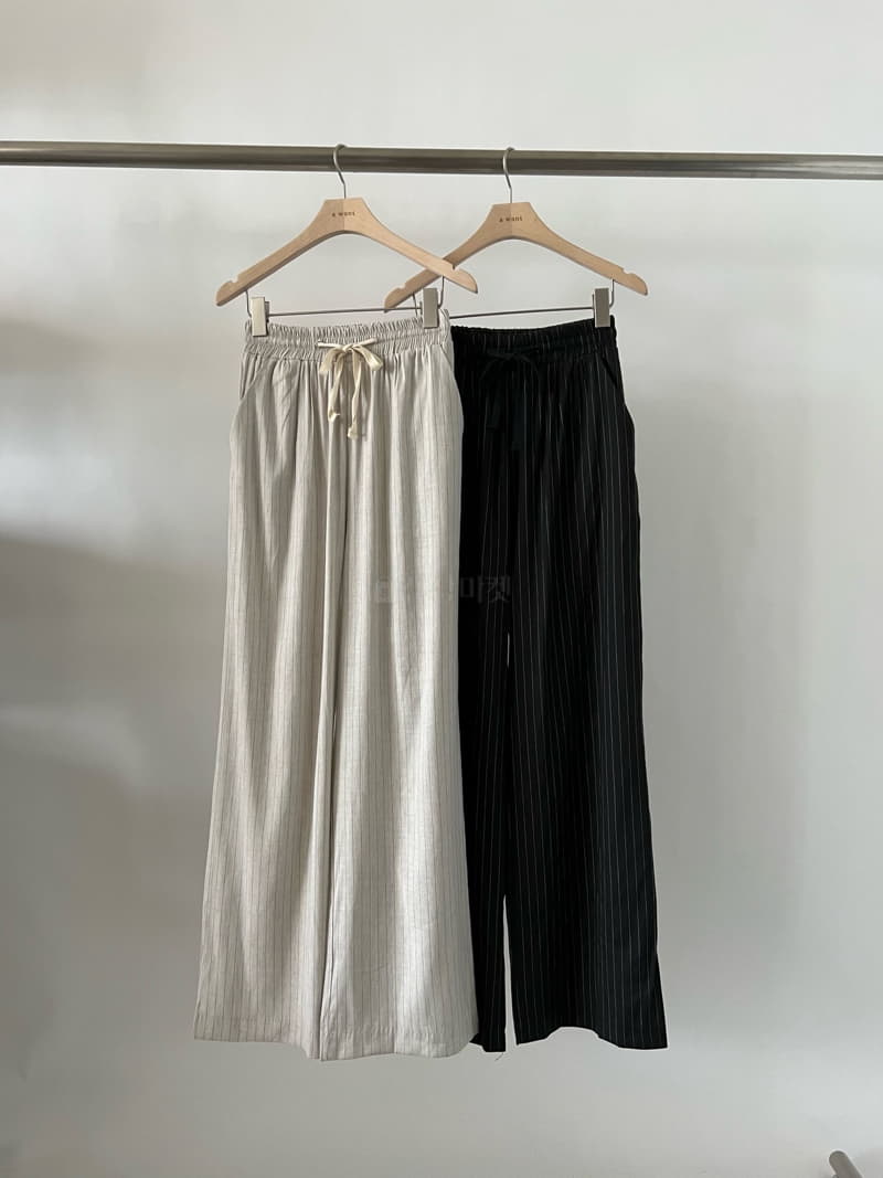 A Want - Korean Women Fashion - #thelittlethings - Linen Stripes Pants - 11