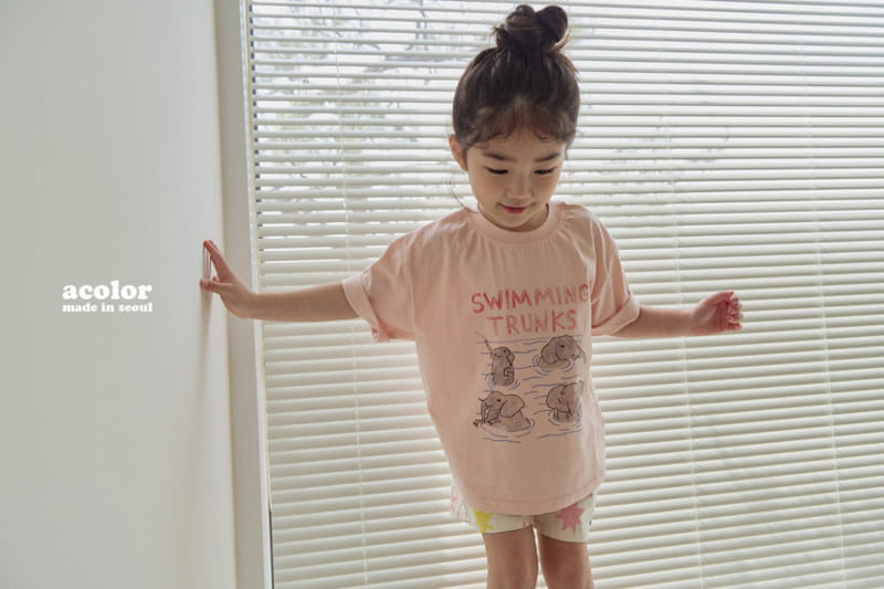 Acolor - Korean Children Fashion - #childofig - Elephant Tee - 8