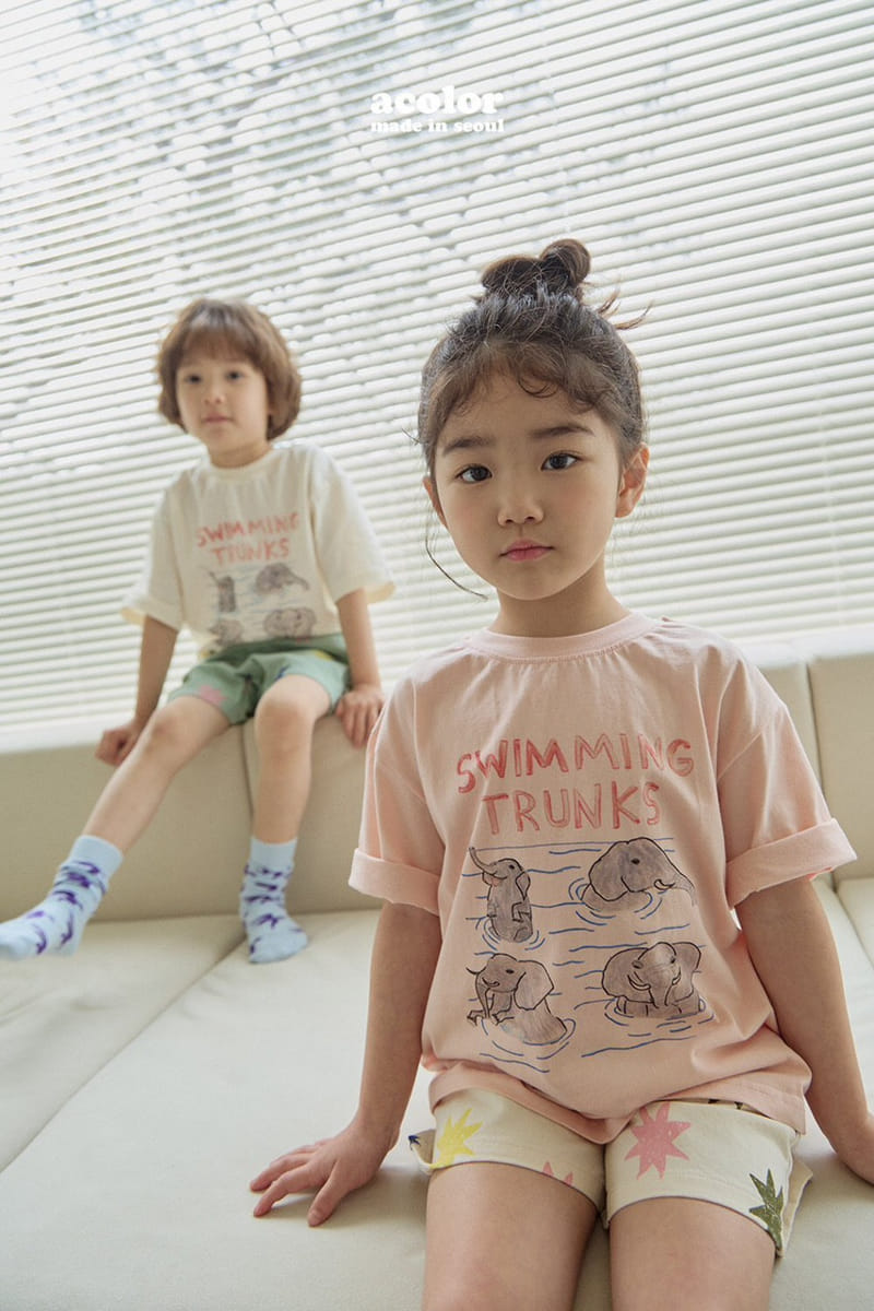 Acolor - Korean Children Fashion - #childofig - Elephant Tee - 9