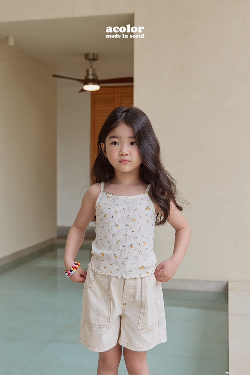 Acolor - Korean Children Fashion - #childrensboutique - Eyelet Summer Sleeveless - 5