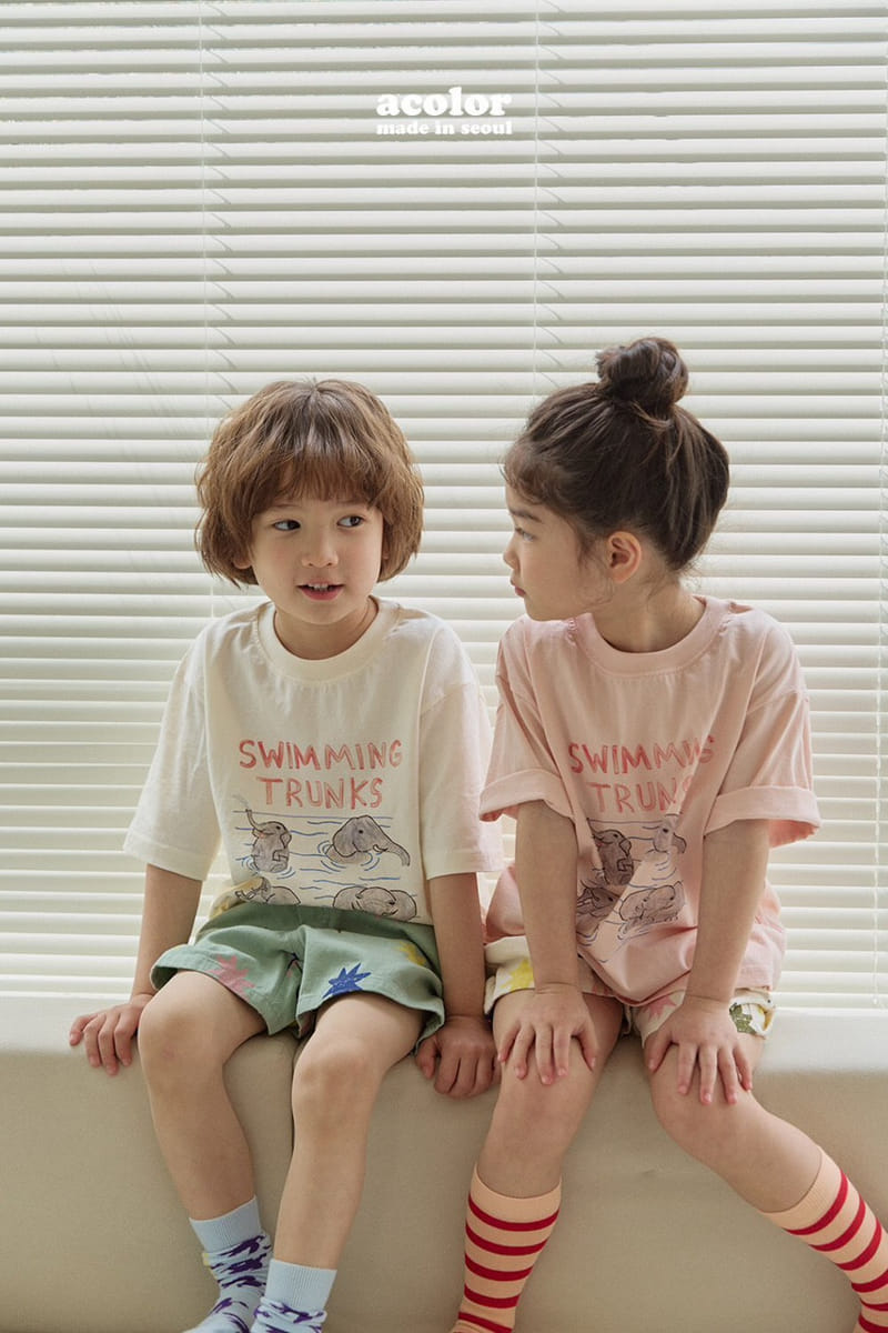 Acolor - Korean Children Fashion - #designkidswear - Elephant Tee - 11