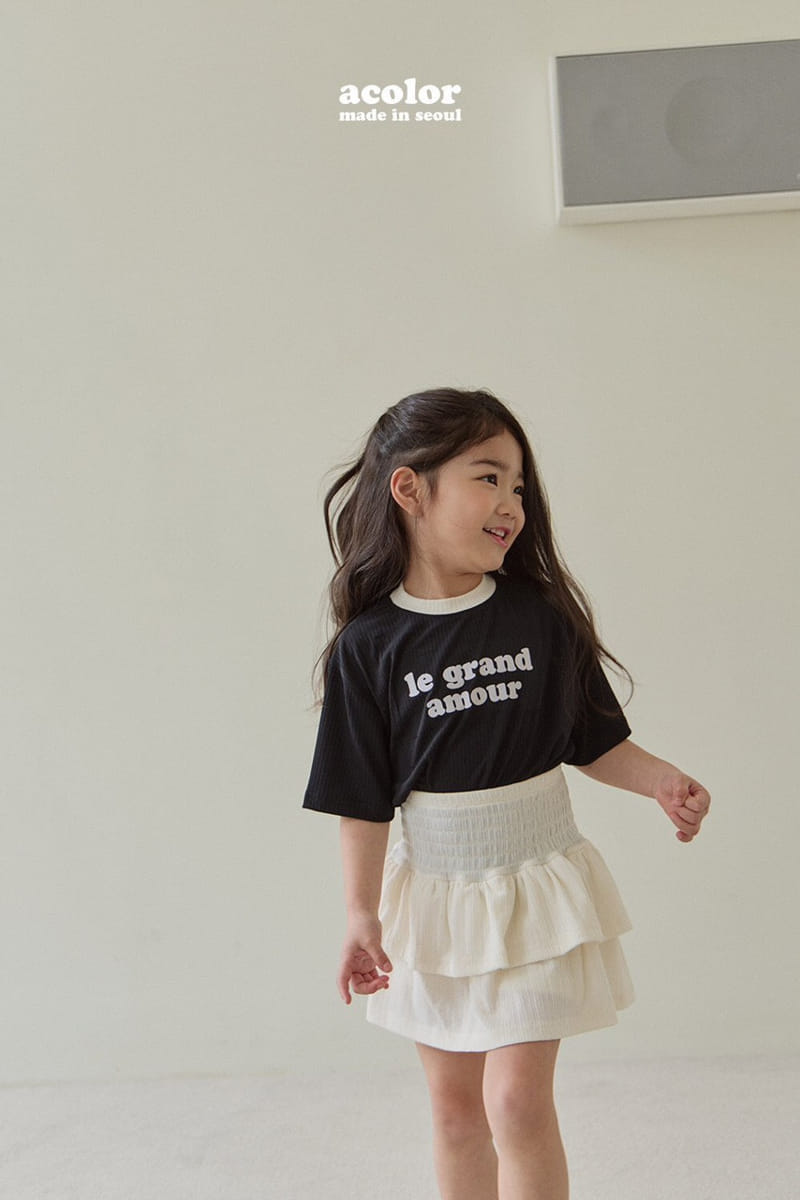 Acolor - Korean Children Fashion - #discoveringself - Cancan Skirt Pants - 11