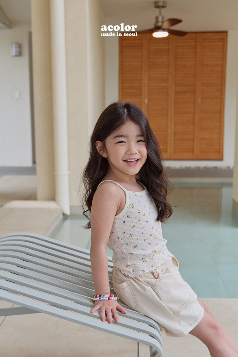 Acolor - Korean Children Fashion - #discoveringself - Eyelet Summer Sleeveless - 7