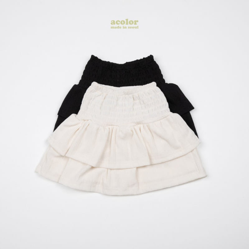 Acolor - Korean Children Fashion - #fashionkids - Cancan Skirt Pants - 12