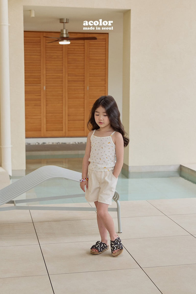 Acolor - Korean Children Fashion - #kidzfashiontrend - Eyelet Summer Sleeveless - 11