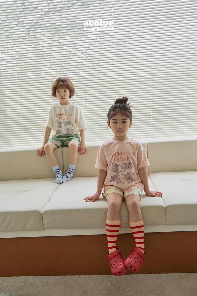 Acolor - Korean Children Fashion - #kidzfashiontrend - Elephant Tee - 2