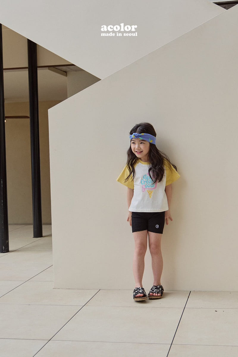 Acolor - Korean Children Fashion - #littlefashionista - Logo Shorts - 2