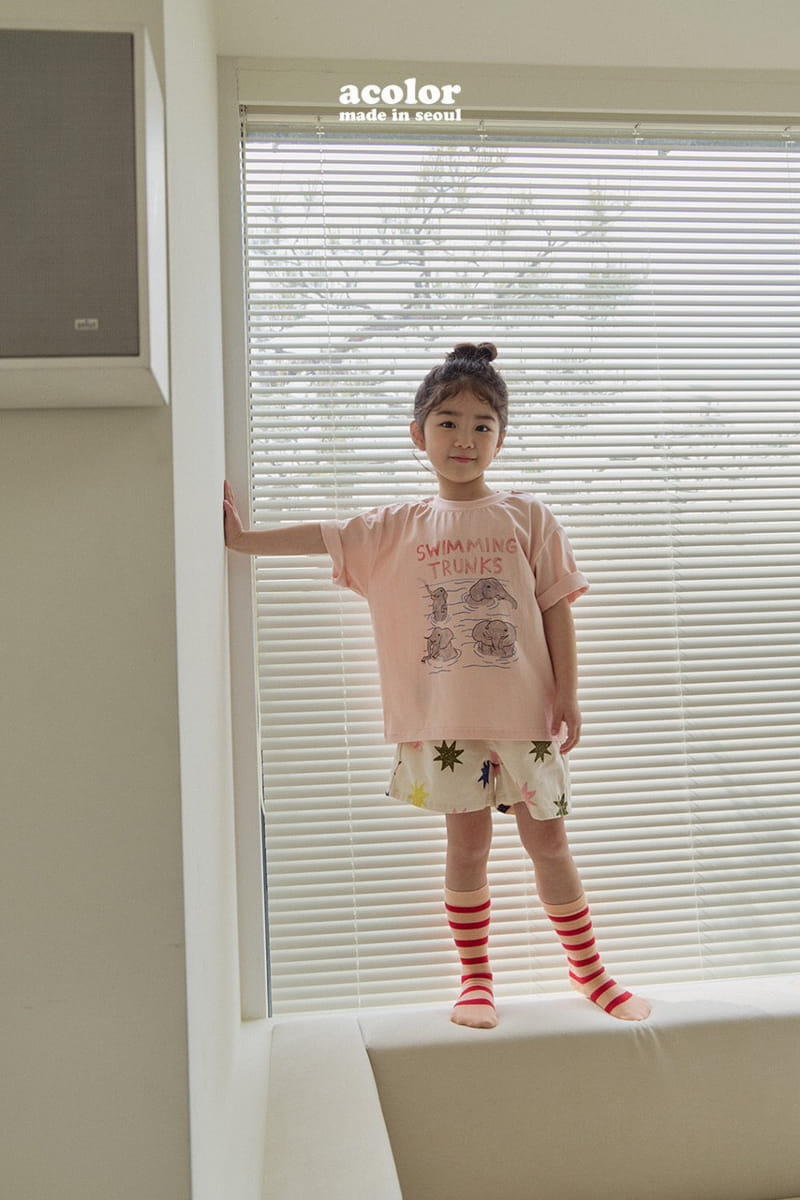 Acolor - Korean Children Fashion - #Kfashion4kids - Elephant Tee - 4