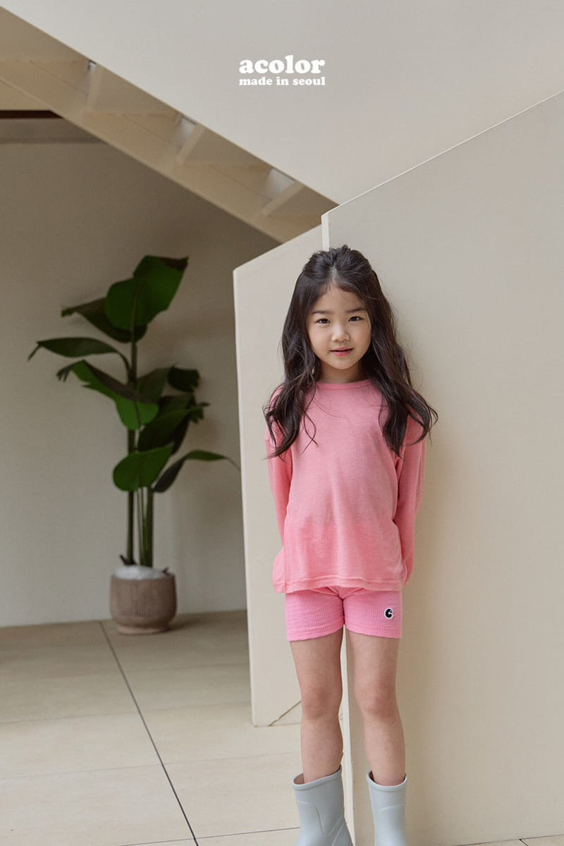 Acolor - Korean Children Fashion - #magicofchildhood - Logo Shorts - 3