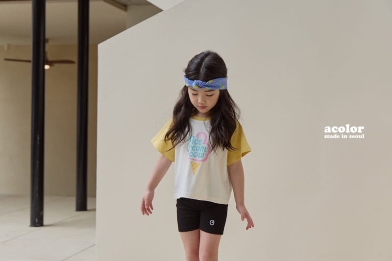 Acolor - Korean Children Fashion - #magicofchildhood - Logo Shorts - 4
