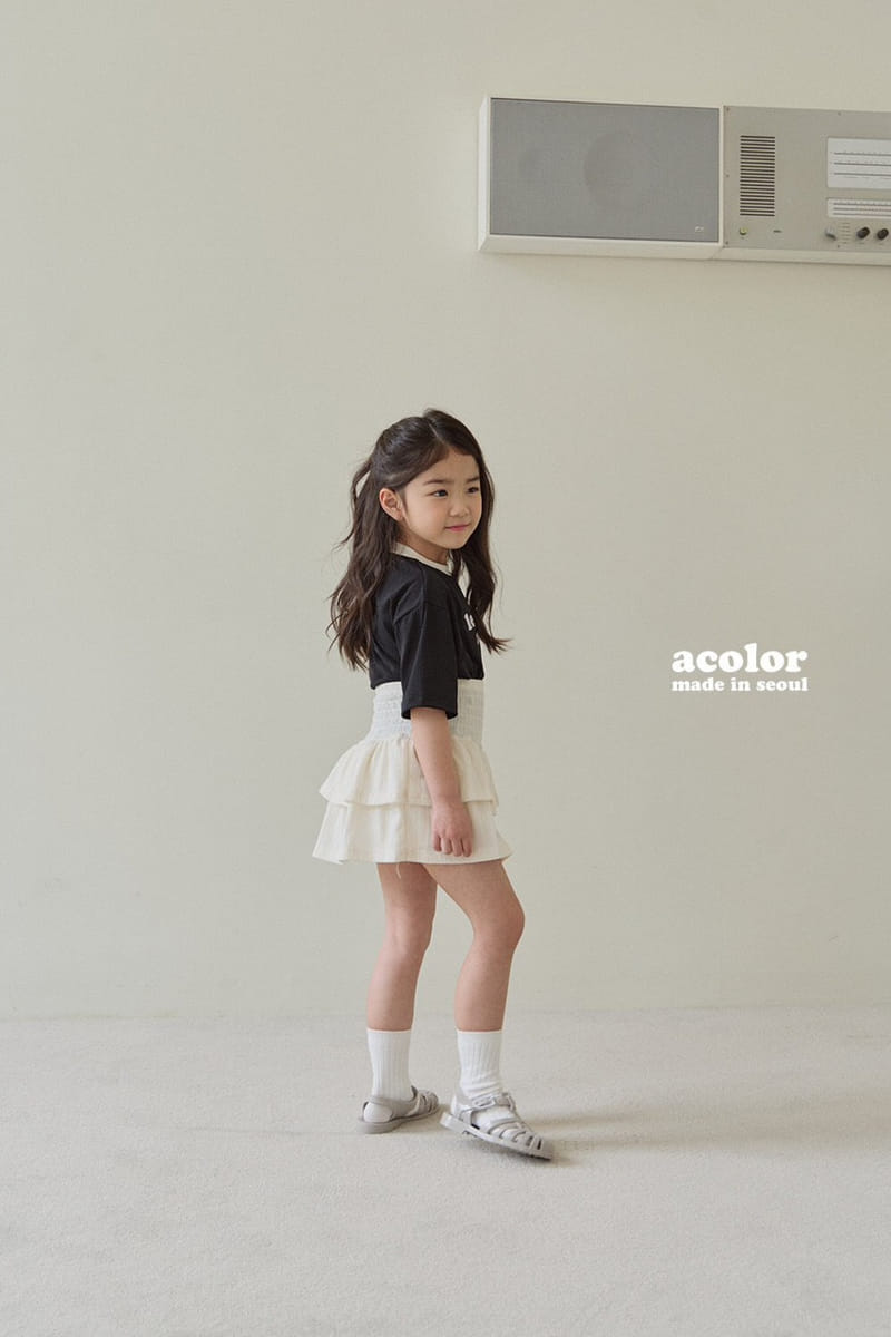 Acolor - Korean Children Fashion - #minifashionista - Cancan Skirt Pants - 3