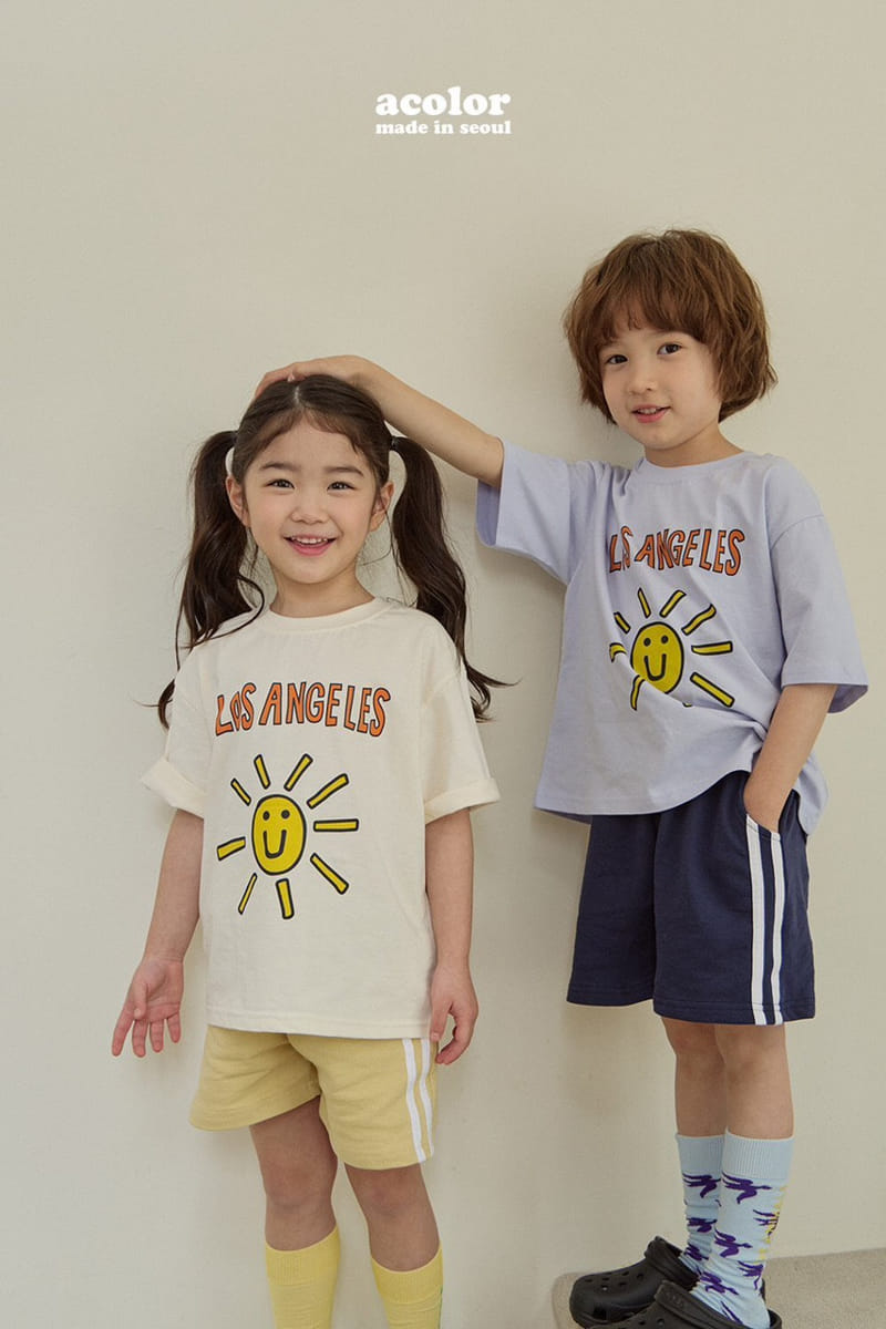 Acolor - Korean Children Fashion - #minifashionista - Sunshine Tee - 2