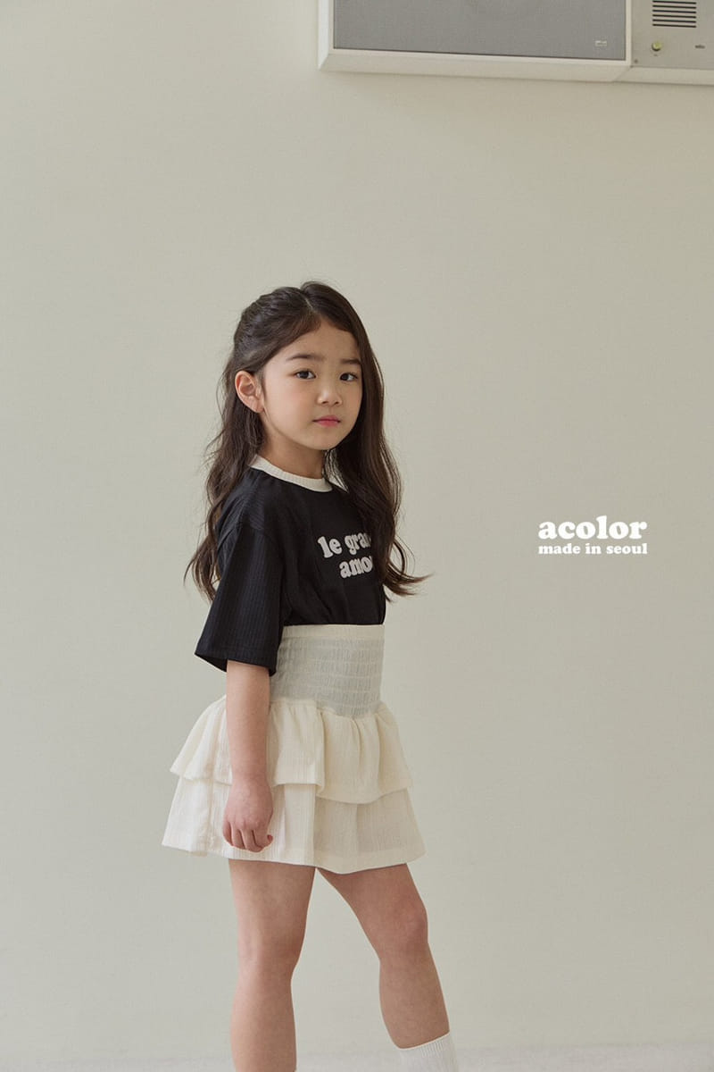 Acolor - Korean Children Fashion - #stylishchildhood - Cancan Skirt Pants - 7