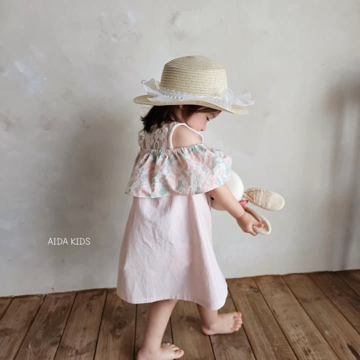 Aida - Korean Children Fashion - #childofig - Rose Off SHOulder One-piece - 5