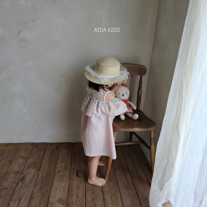 Aida - Korean Children Fashion - #childrensboutique - Rose Off SHOulder One-piece - 6