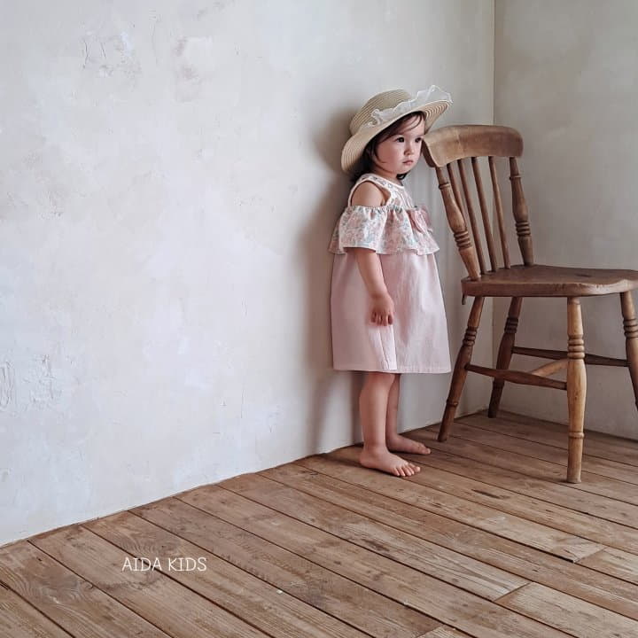 Aida - Korean Children Fashion - #fashionkids - Rose Off SHOulder One-piece - 9