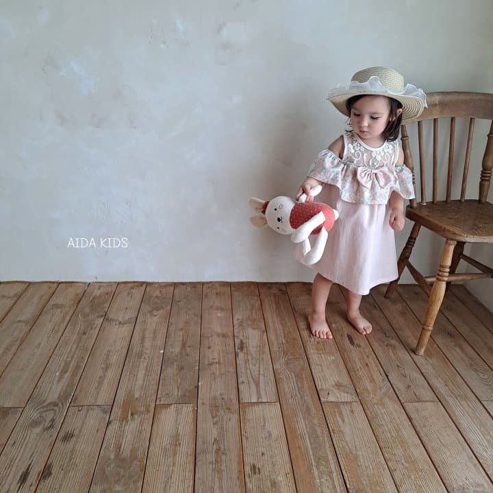 Aida - Korean Children Fashion - #kidsshorts - Rose Off SHOulder One-piece - 10