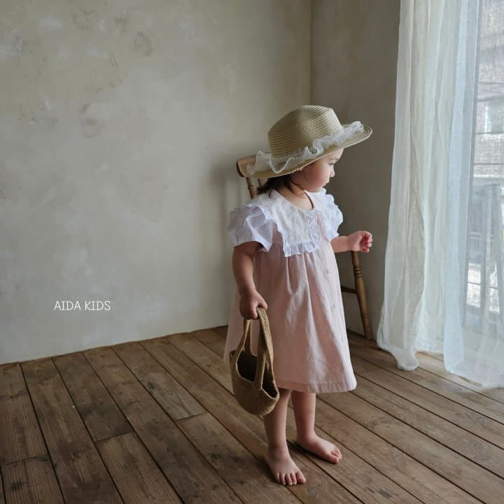Aida - Korean Children Fashion - #kidsshorts - Pink Wing One-piece - 7