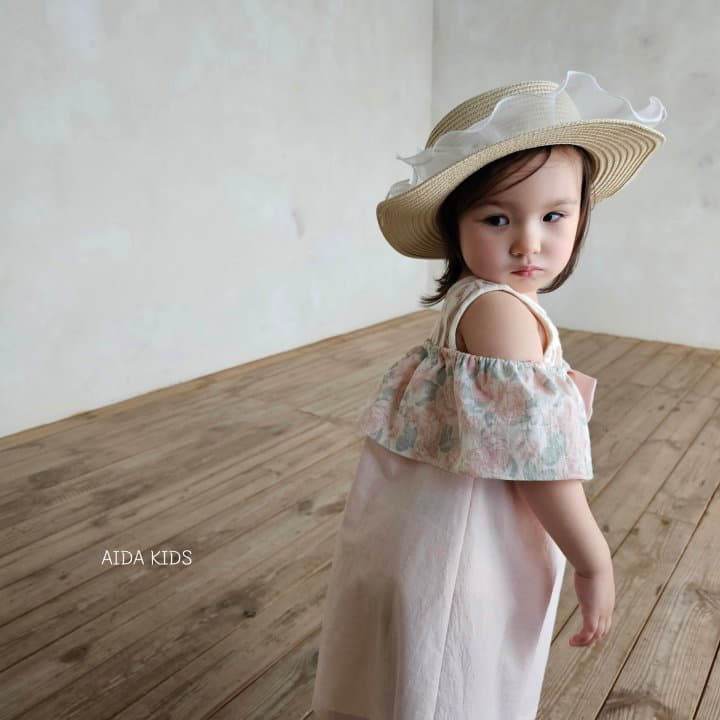 Aida - Korean Children Fashion - #kidsstore - Rose Off SHOulder One-piece - 11