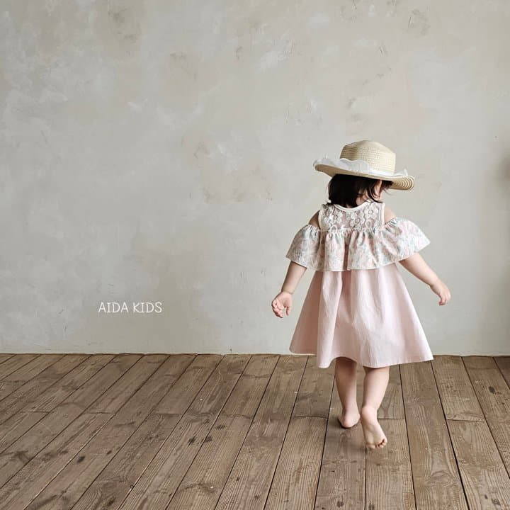 Aida - Korean Children Fashion - #kidzfashiontrend - Rose Off SHOulder One-piece - 12