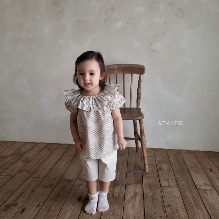 Aida - Korean Children Fashion - #minifashionista - Frill Cap Blouse