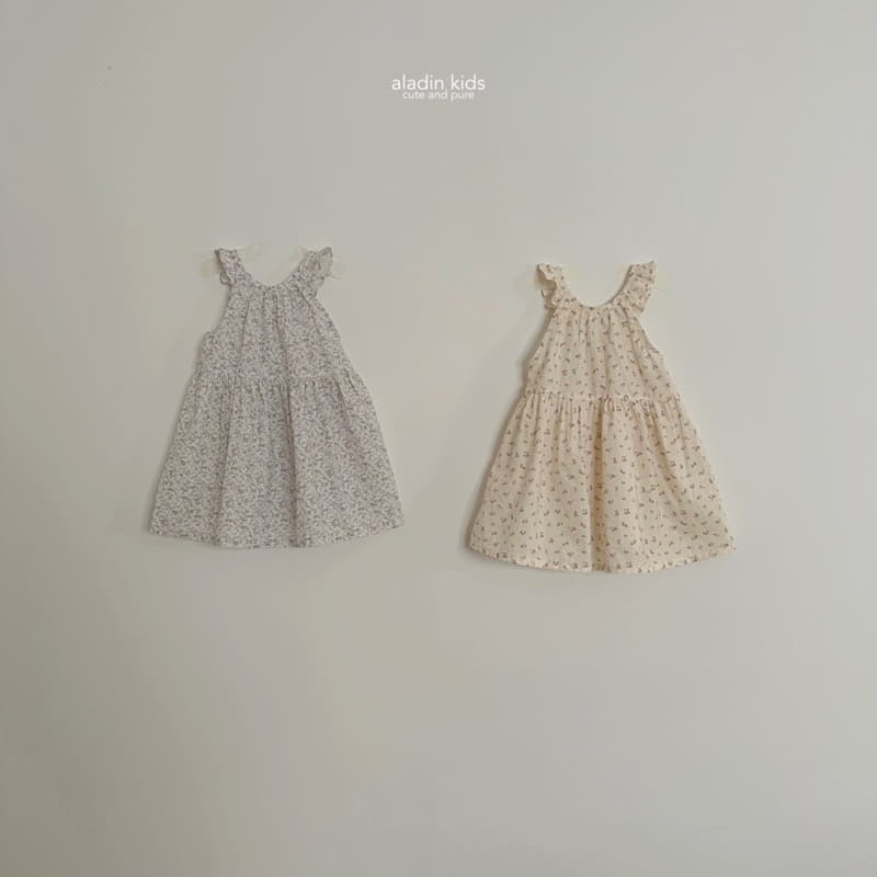 Aladin - Korean Children Fashion - #prettylittlegirls - Flower Sleeveless One-piece - 4