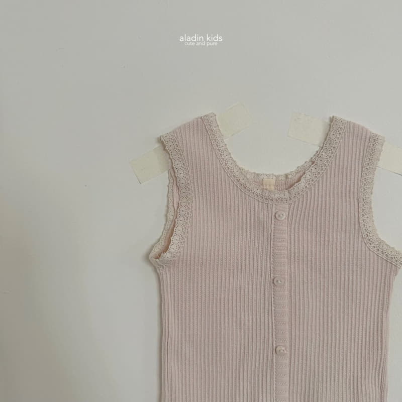 Aladin - Korean Children Fashion - #discoveringself - Button Lace Sleeveless - 5