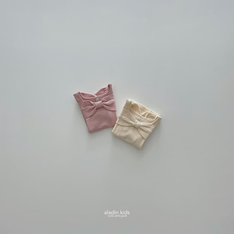 Aladin - Korean Children Fashion - #kidsstore - Lovely Ribbon Tee - 5