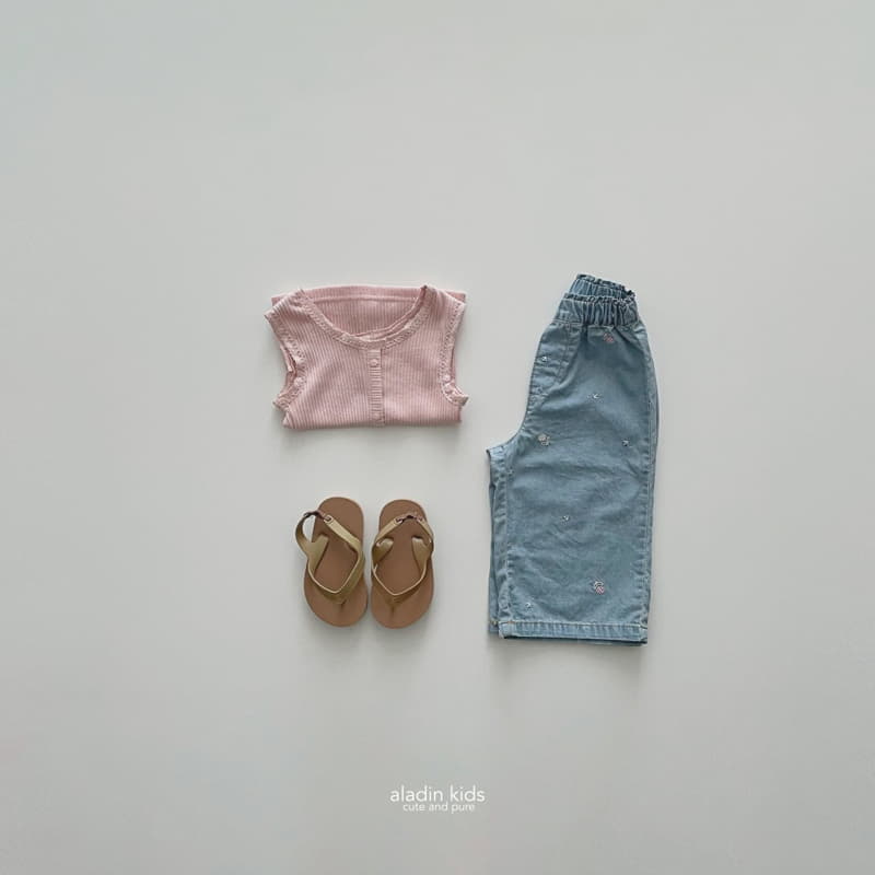 Aladin - Korean Children Fashion - #magicofchildhood - Flower Jeans - 5