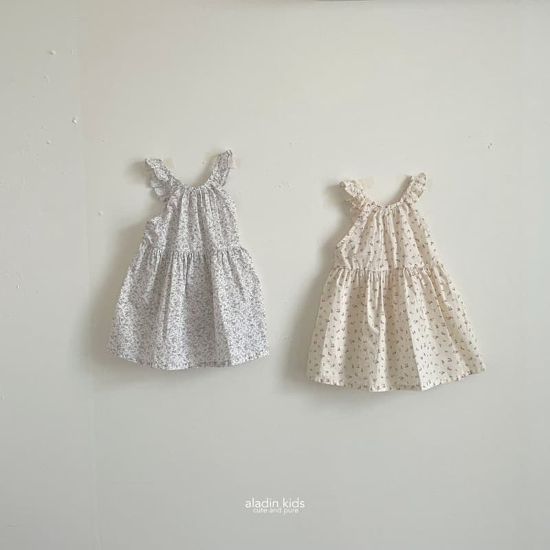 Aladin - Korean Children Fashion - #prettylittlegirls - Flower Sleeveless One-piece - 3