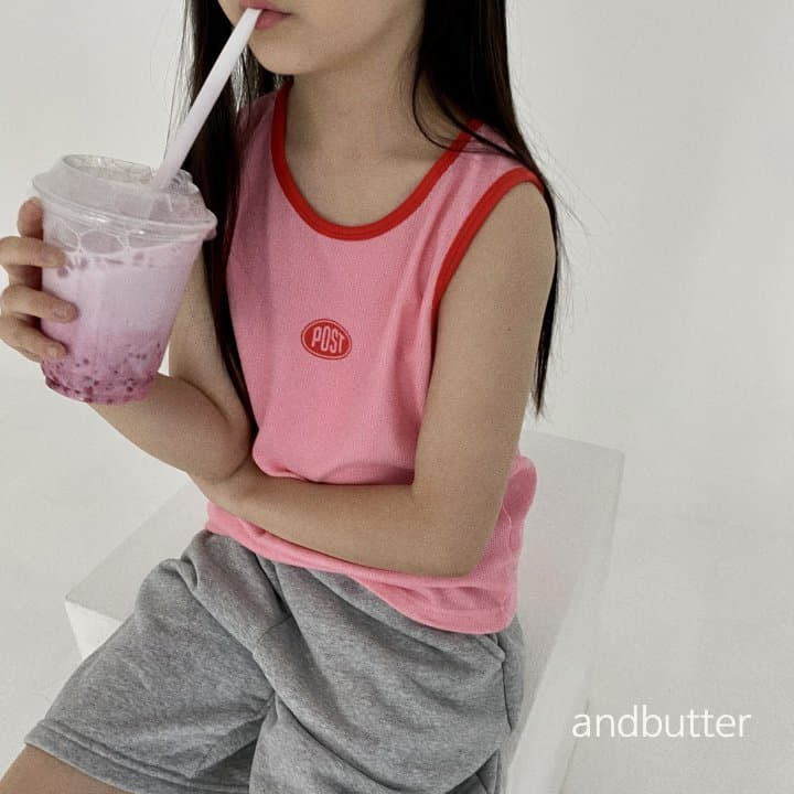 Andbutter - Korean Children Fashion - #kidsshorts - Post Sleeveless - 10