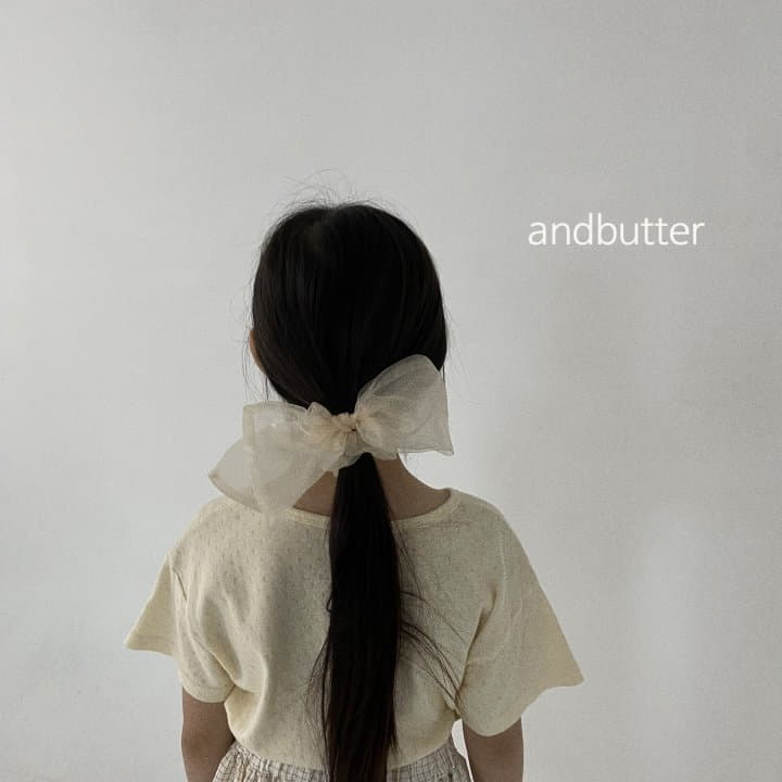 Andbutter - Korean Children Fashion - #kidsstore - Shinninh Ribbon Hairring - 2