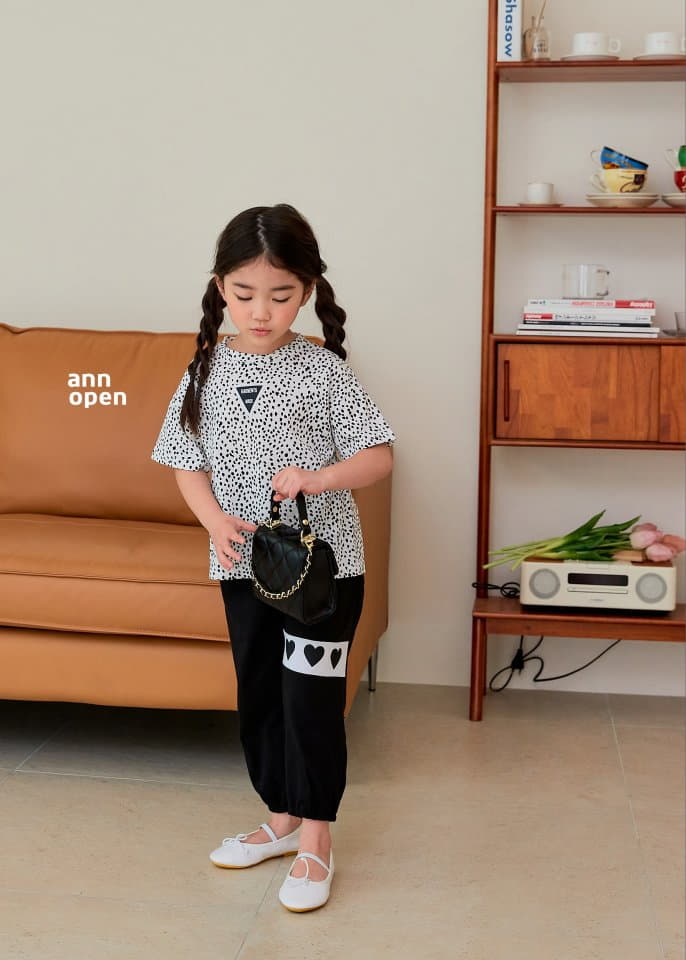 Ann Open - Korean Children Fashion - #Kfashion4kids - Triple Heart Pants - 7