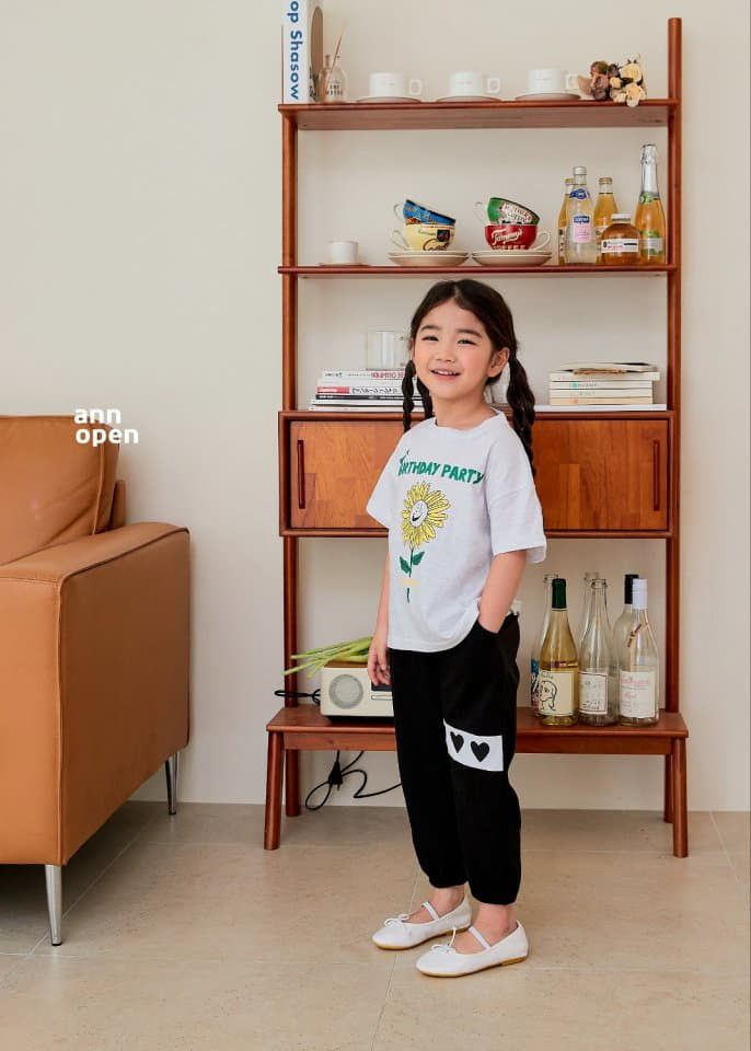 Ann Open - Korean Children Fashion - #childofig - Triple Heart Pants - 12