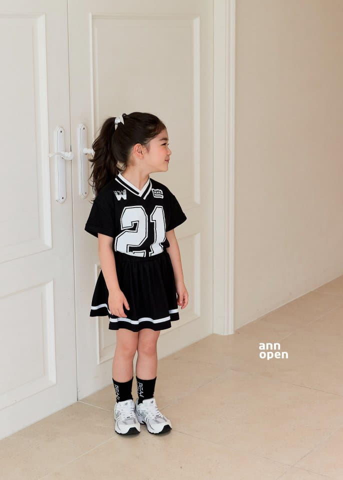 Ann Open - Korean Children Fashion - #childofig - New Jeans Top Bottom Set - 12