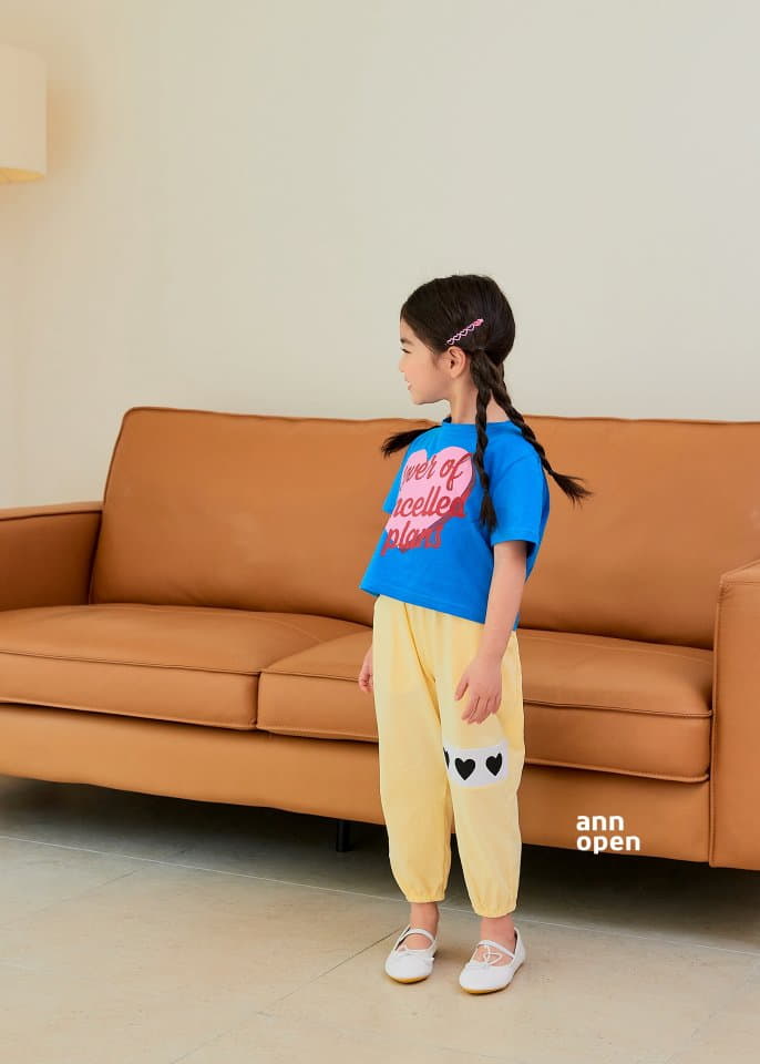 Ann Open - Korean Children Fashion - #childrensboutique - Rolly Pop Heart Crop Tee - 9