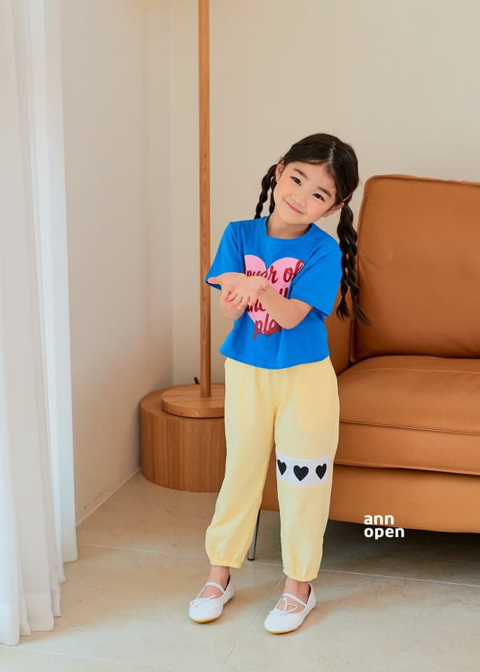 Ann Open - Korean Children Fashion - #designkidswear - Triple Heart Pants